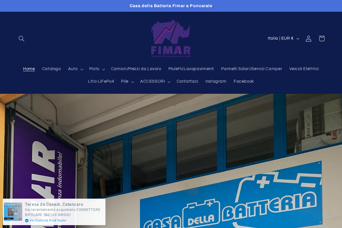 fimarbatterie.com homepage screenshot