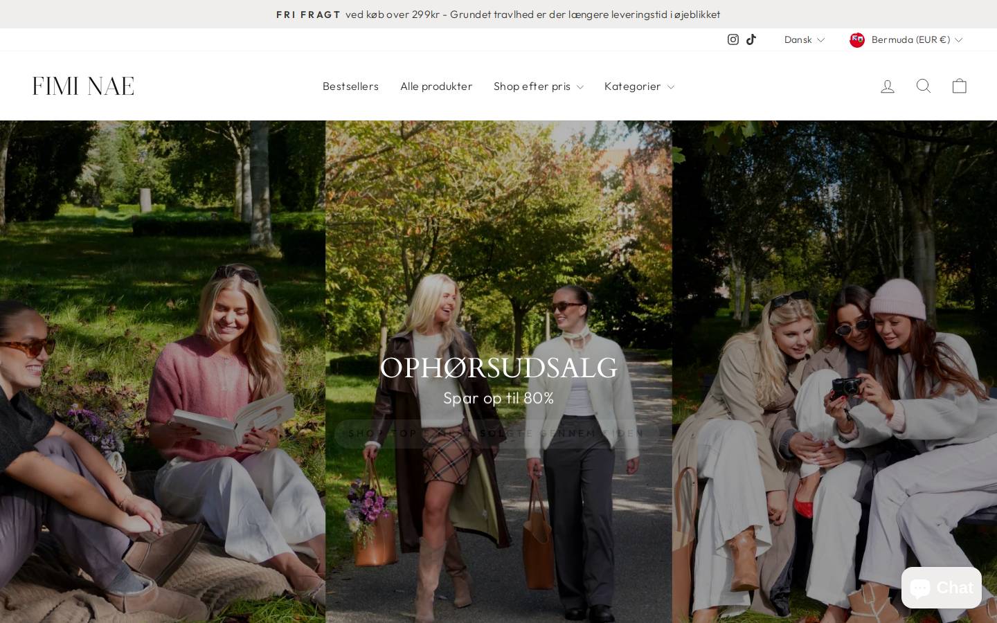 fiminae.com homepage screenshot