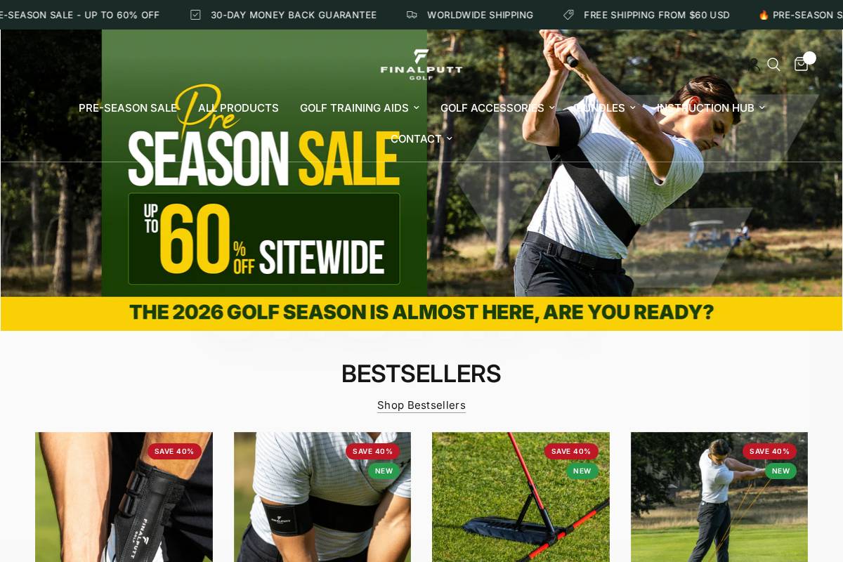 Finalputt homepage screenshot