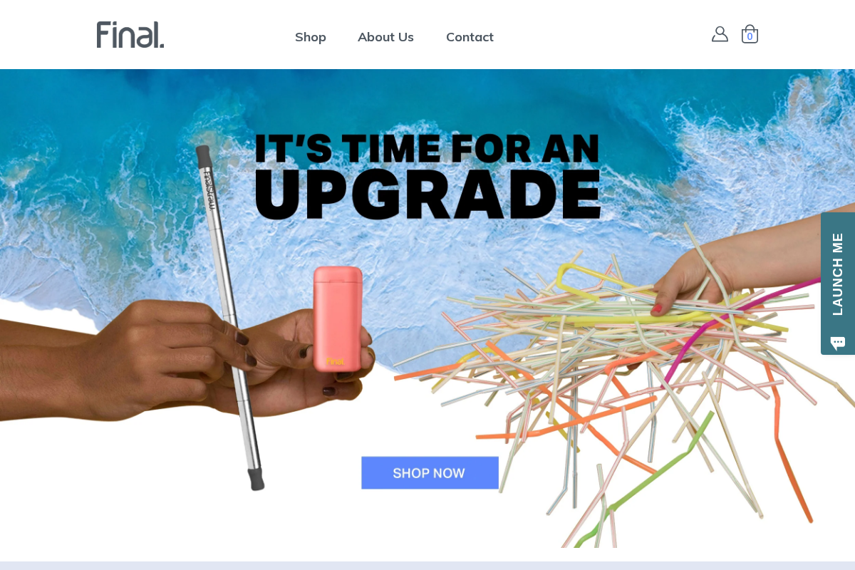 FinalStraw homepage screenshot