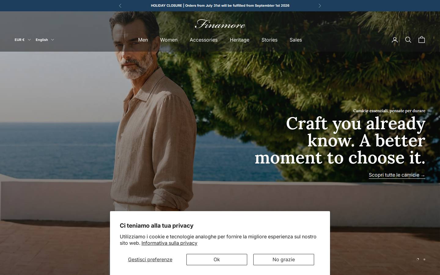 finamore.it homepage screenshot