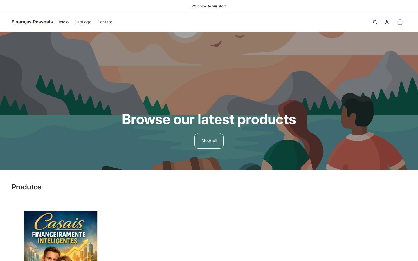 financaspessoais.store homepage screenshot