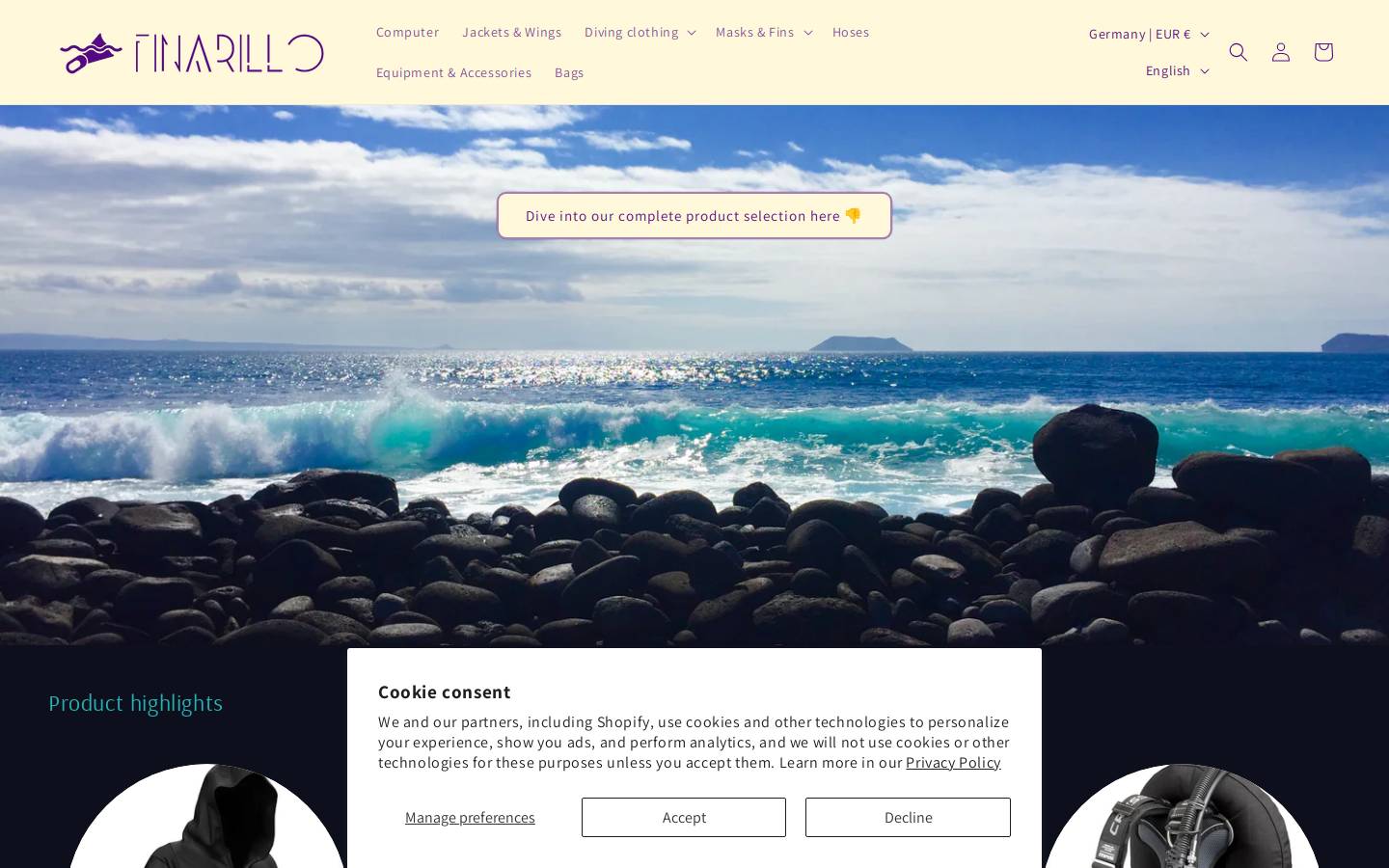 finarillo.com homepage screenshot
