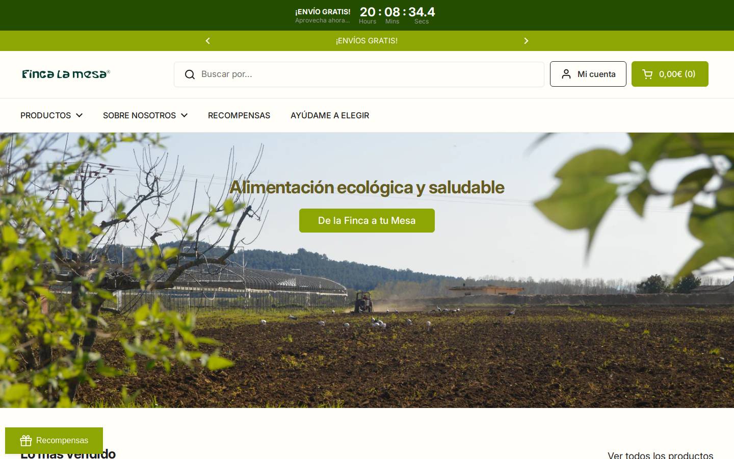 fincalamesa.com homepage screenshot