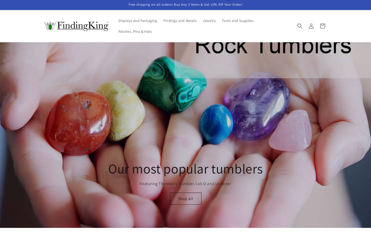 FindingKing homepage screenshot
