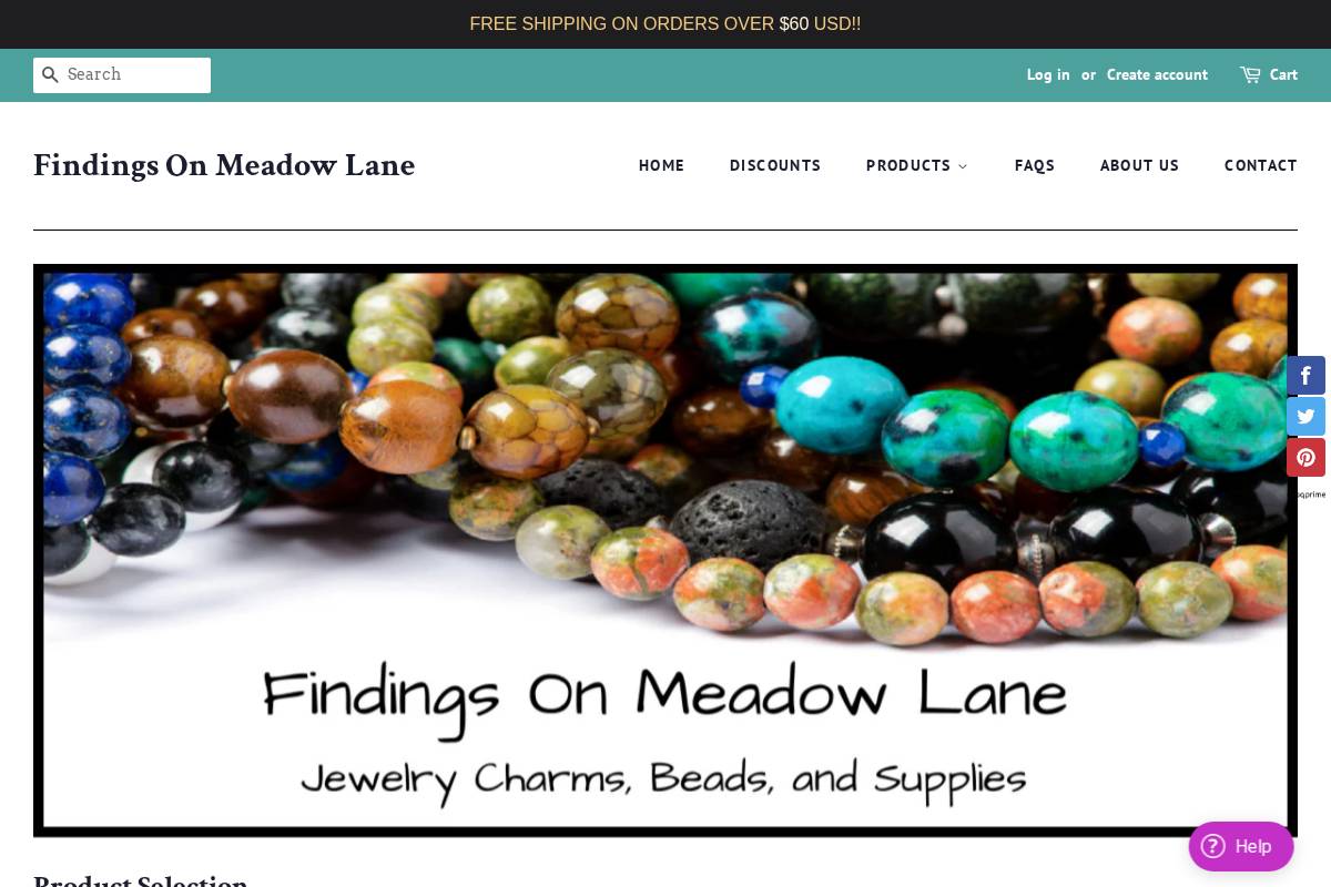 findingsonmeadowlane.com homepage screenshot