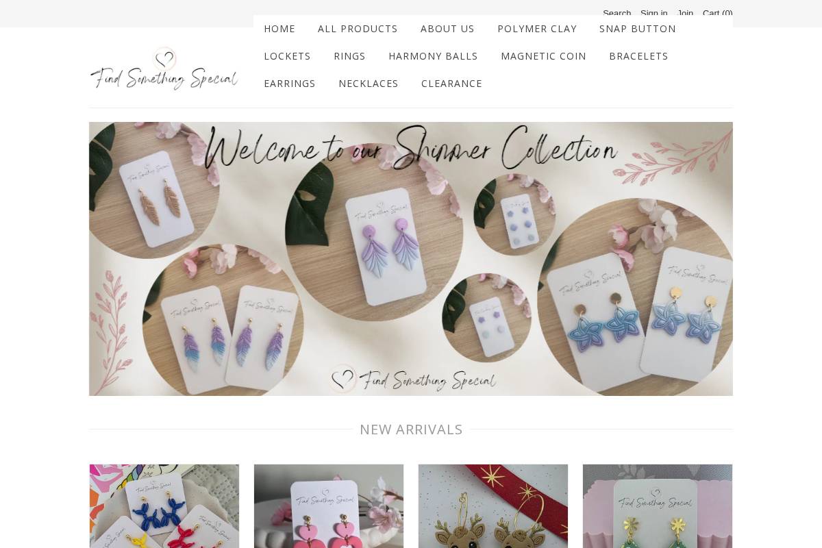 findsomethingspecial.com.au homepage screenshot