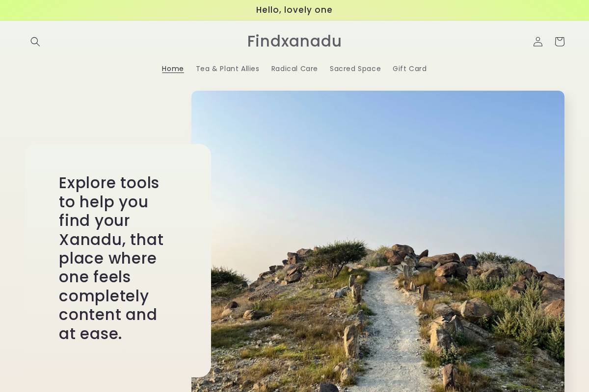 findxanadu.com homepage screenshot
