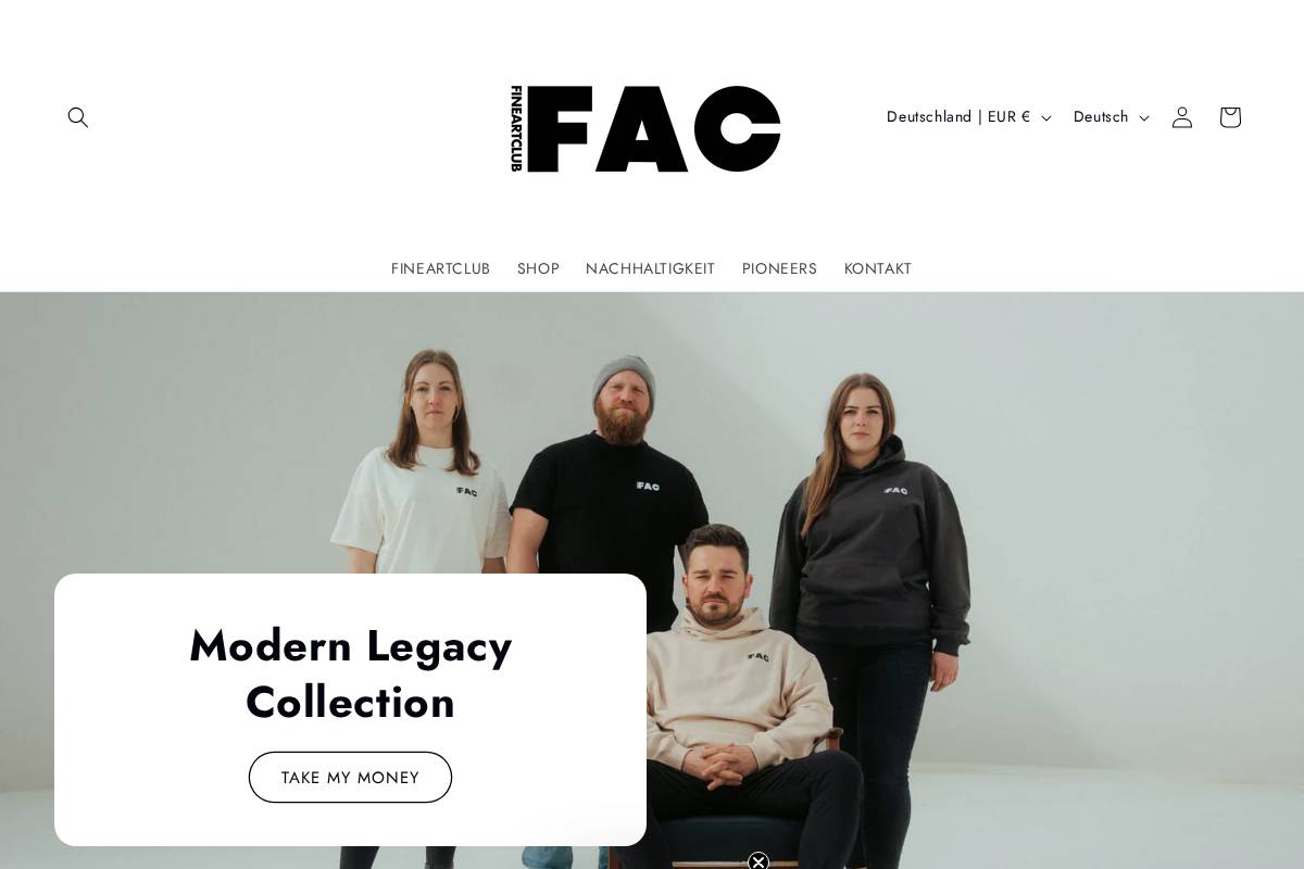 fine-art.club homepage screenshot