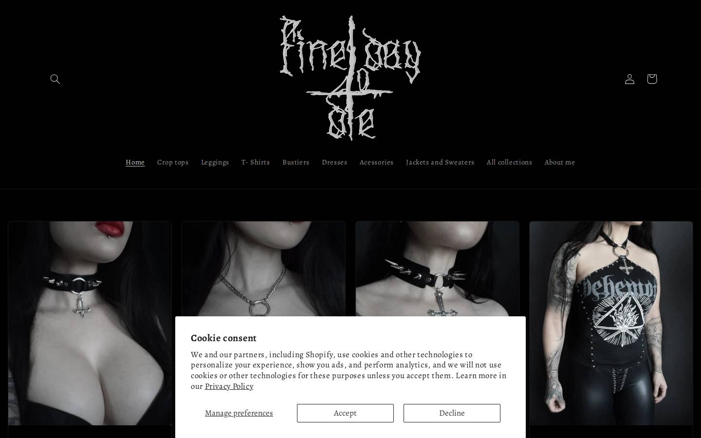 finedaytodie.com homepage screenshot