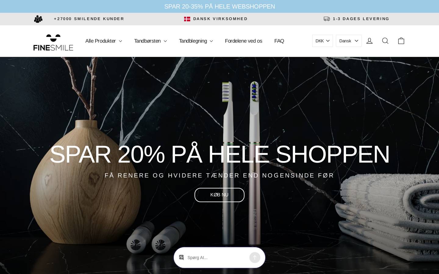 FineSmile homepage screenshot