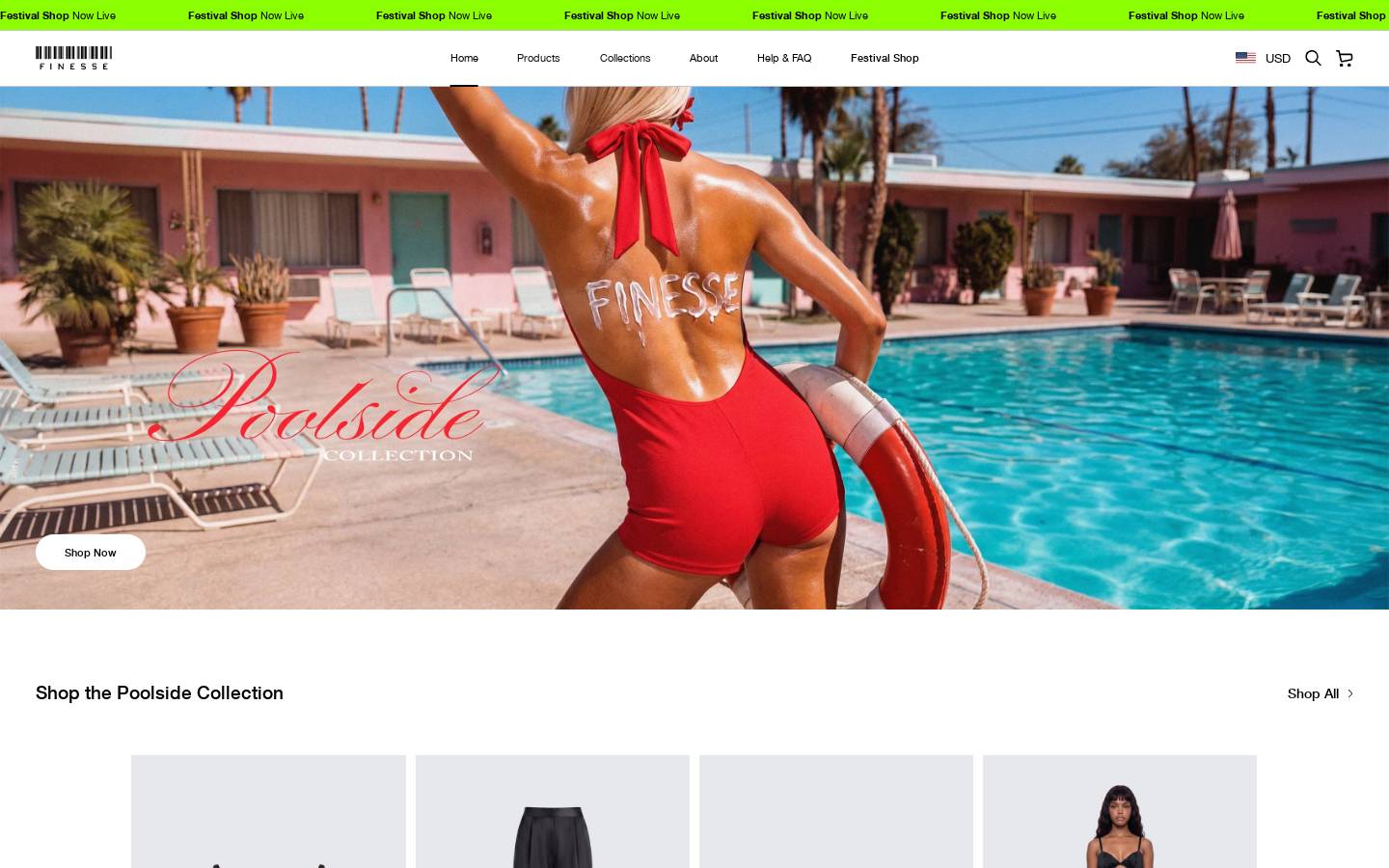 FINESSE homepage screenshot