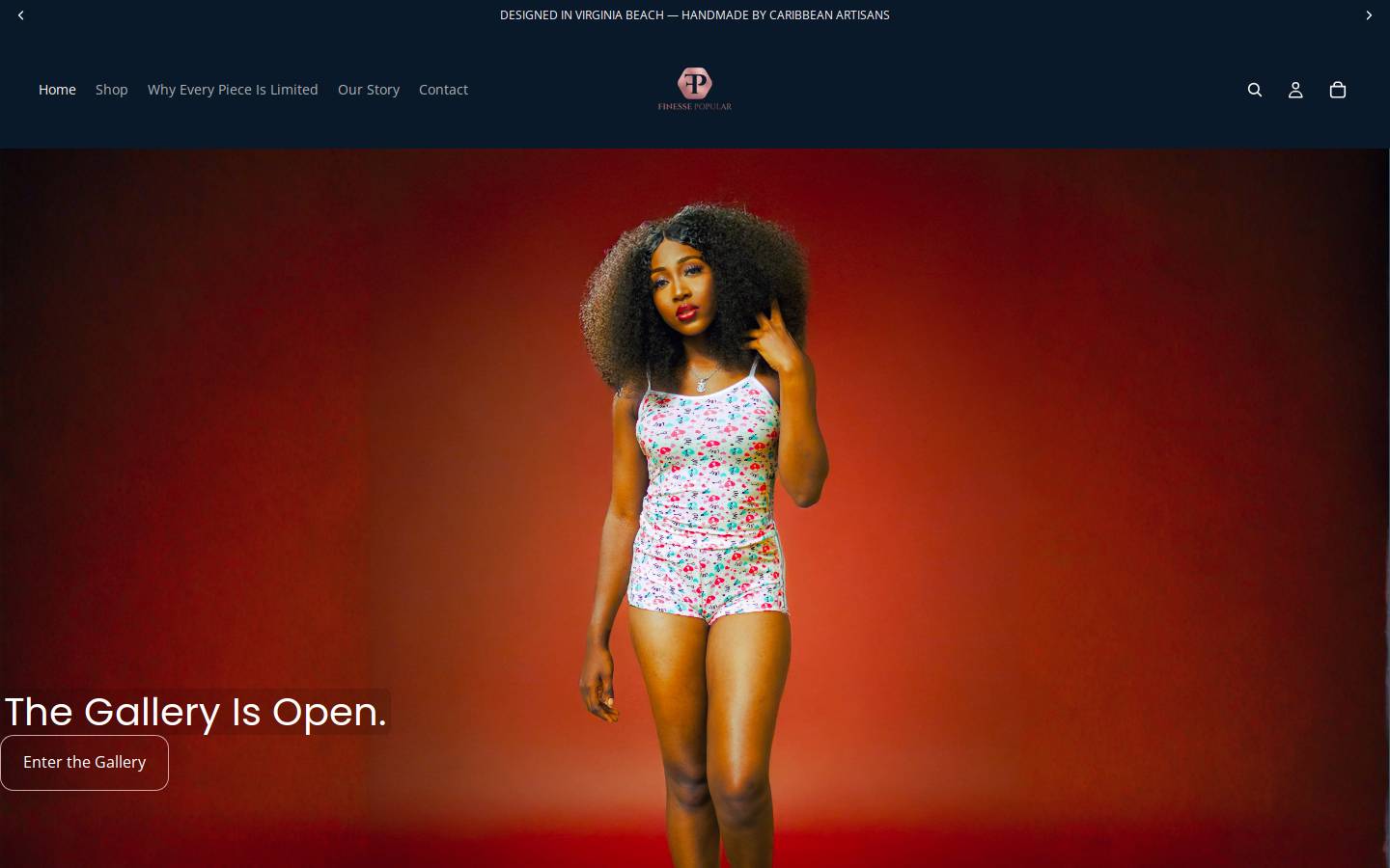 finessepop.com homepage screenshot