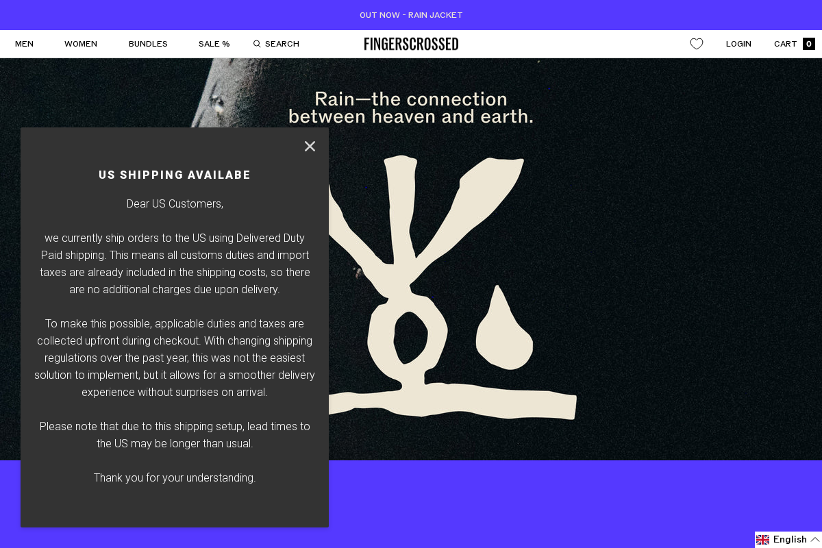 fingerscrossed.design homepage screenshot