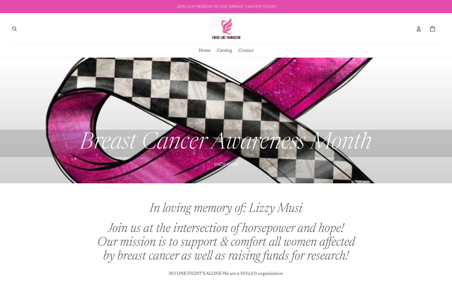 finishlinefoundation.org homepage screenshot