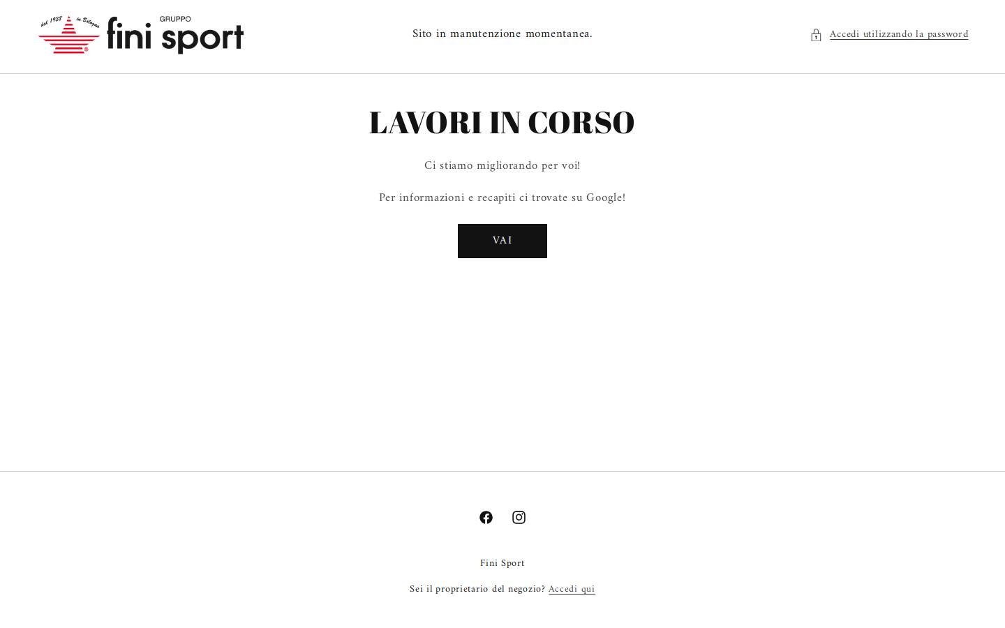 Finisport homepage screenshot