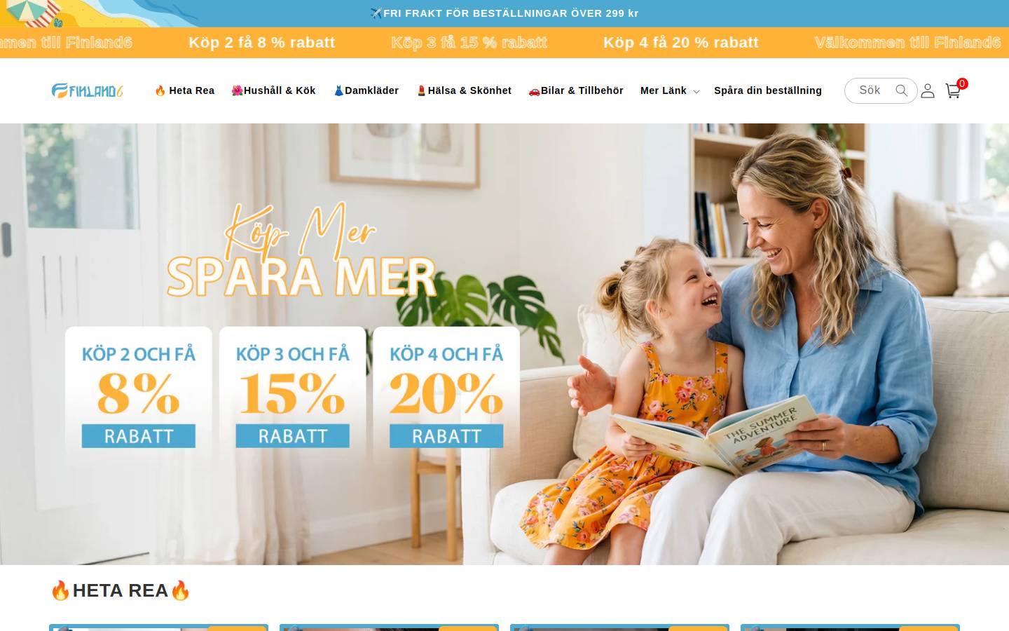 Finland6 homepage screenshot