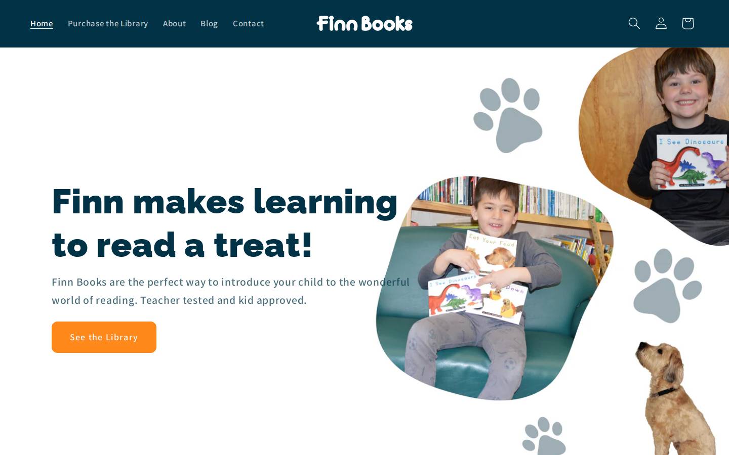 finnbooks.com homepage screenshot