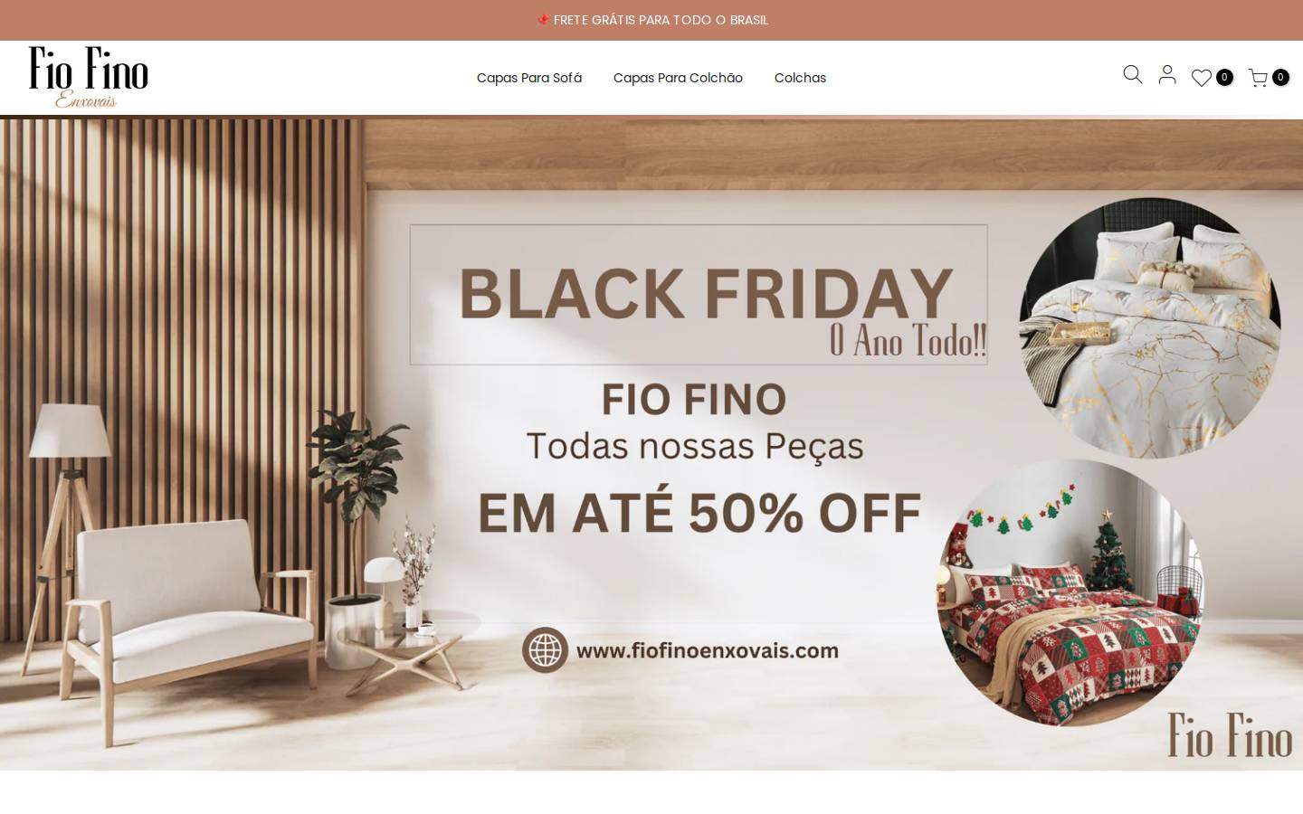 fiofinoenxovais.com homepage screenshot