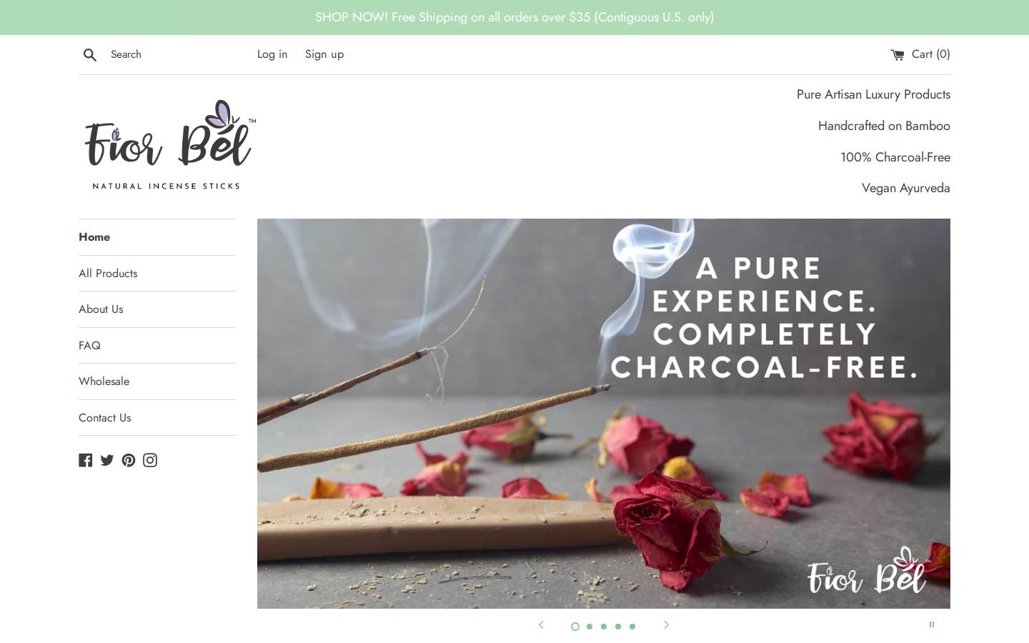 fiorbel.com homepage screenshot