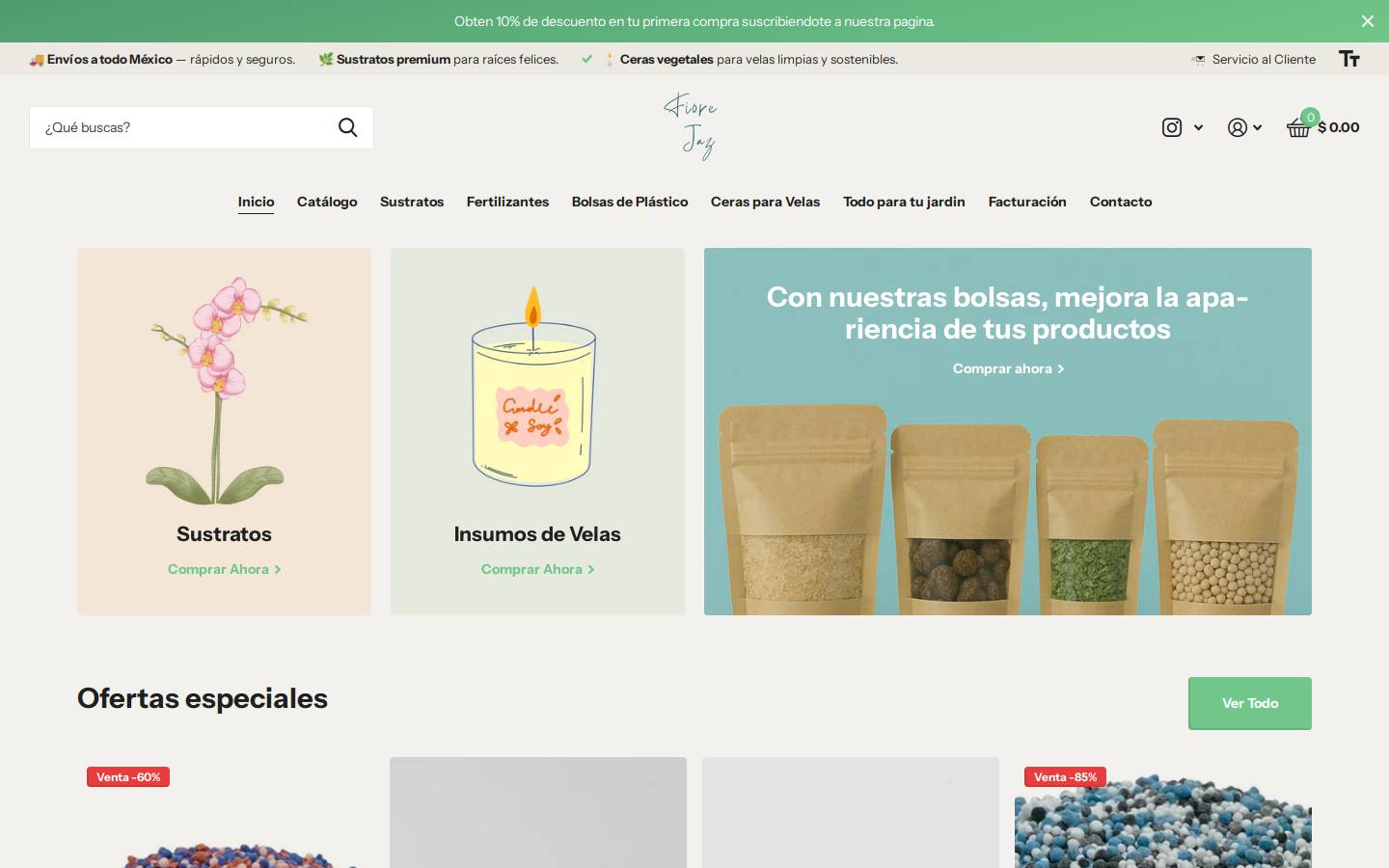 fiorejaz.com homepage screenshot