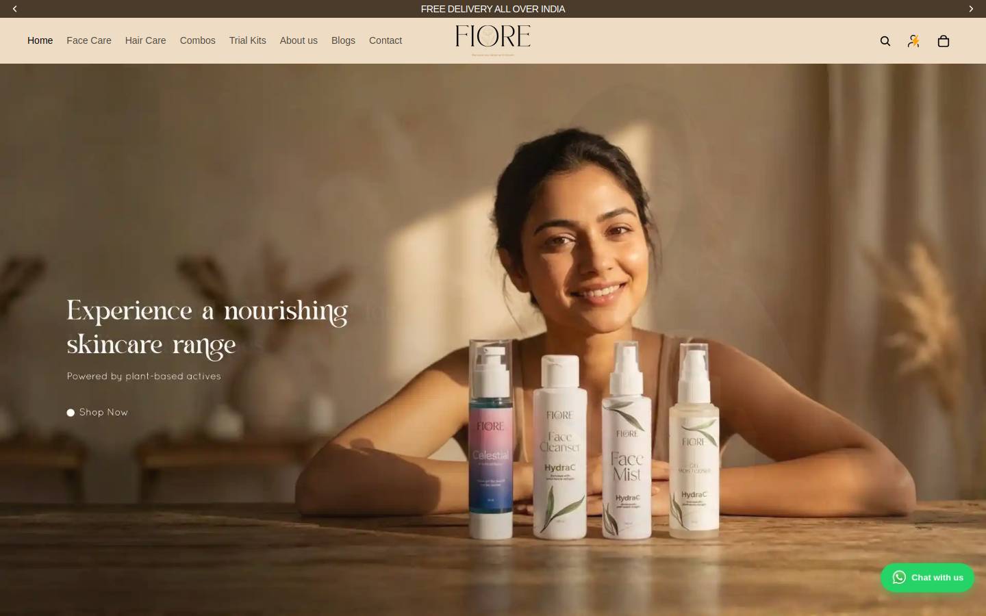 fiorelabs.com homepage screenshot
