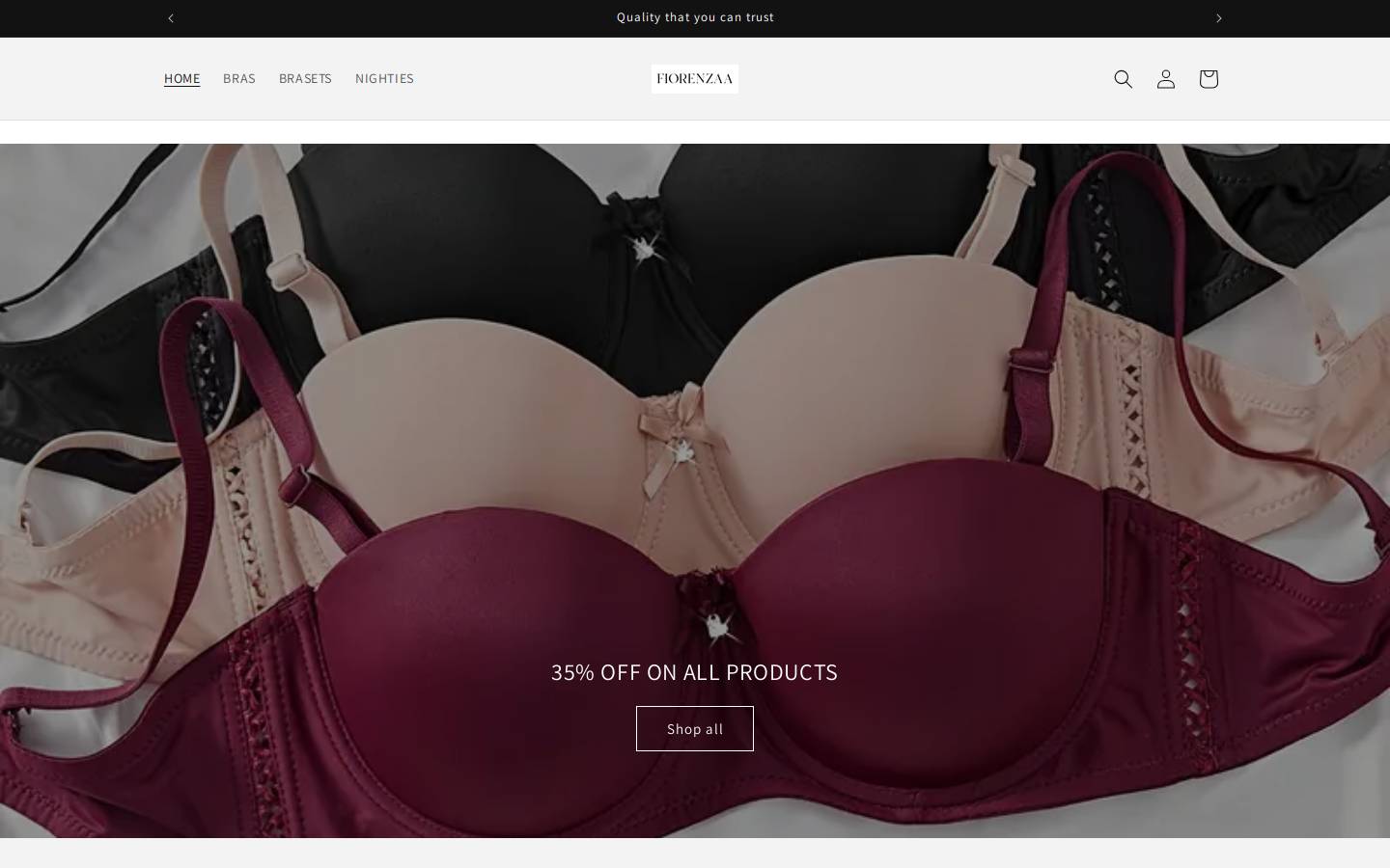 Fiorenzaa homepage screenshot