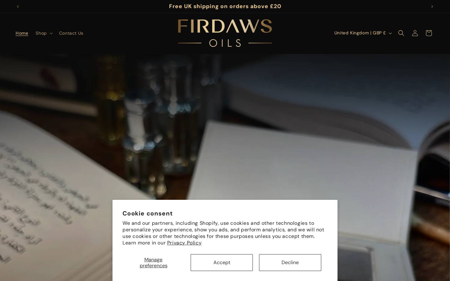 firdawsoils.com homepage screenshot