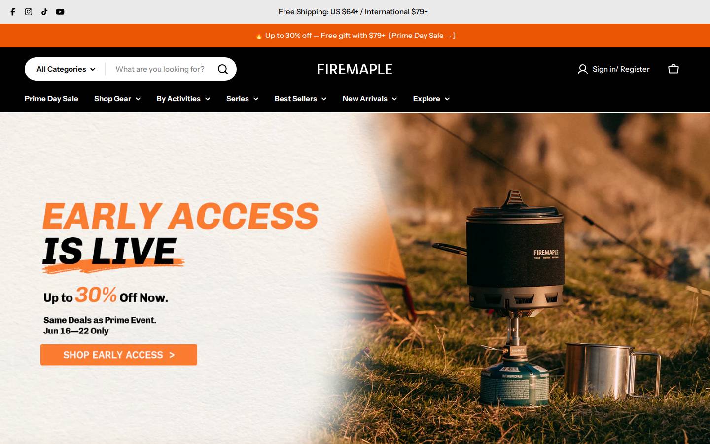 fire-maple.com homepage screenshot