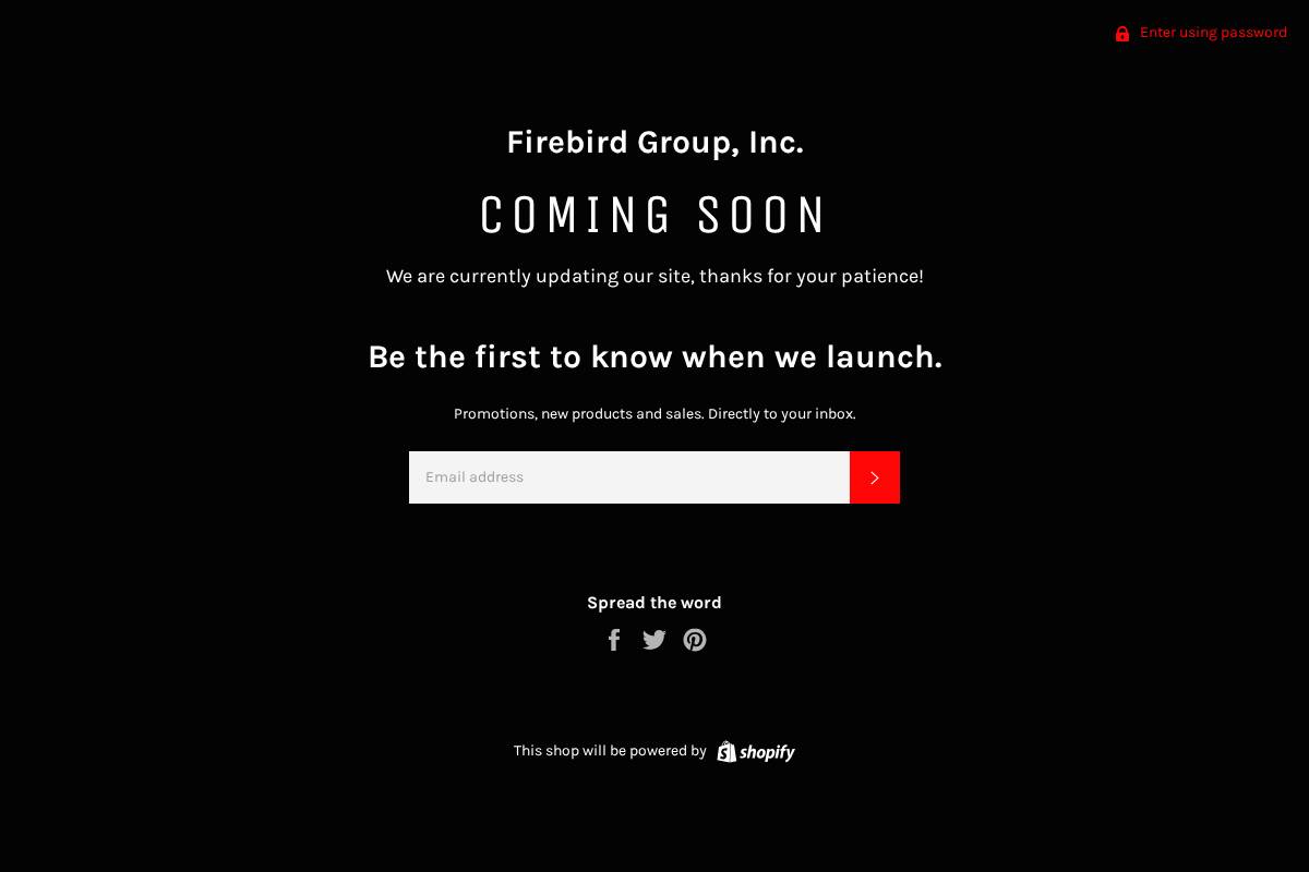 firebirdgroupinc.com homepage screenshot