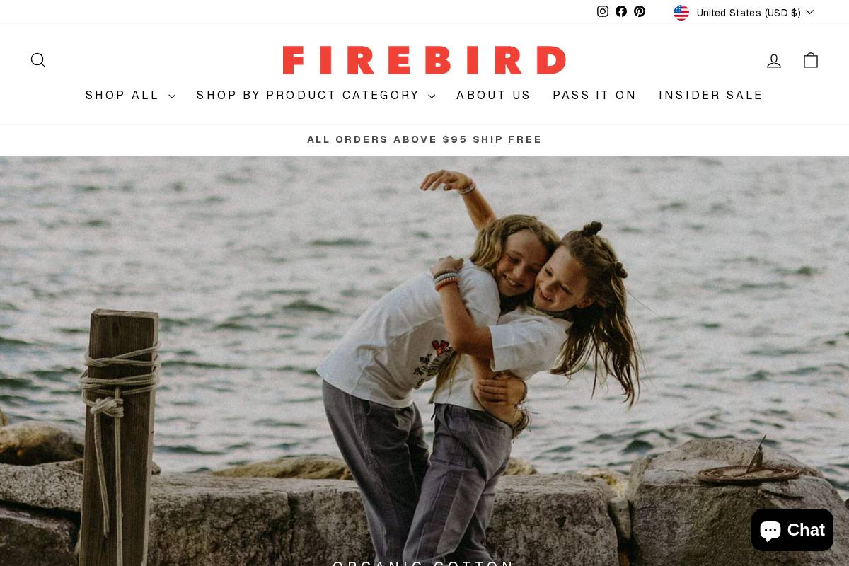 firebirdkids.com homepage screenshot