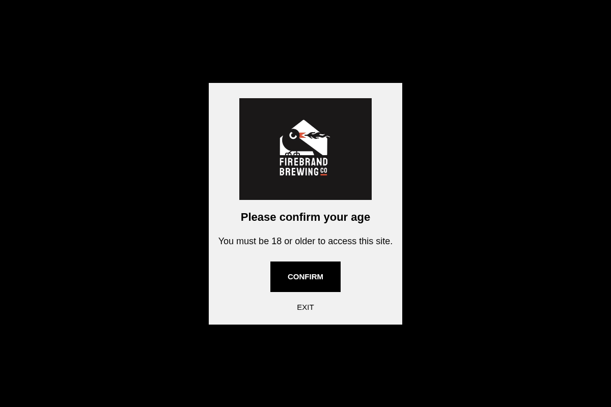 Firebrandbrewing homepage screenshot