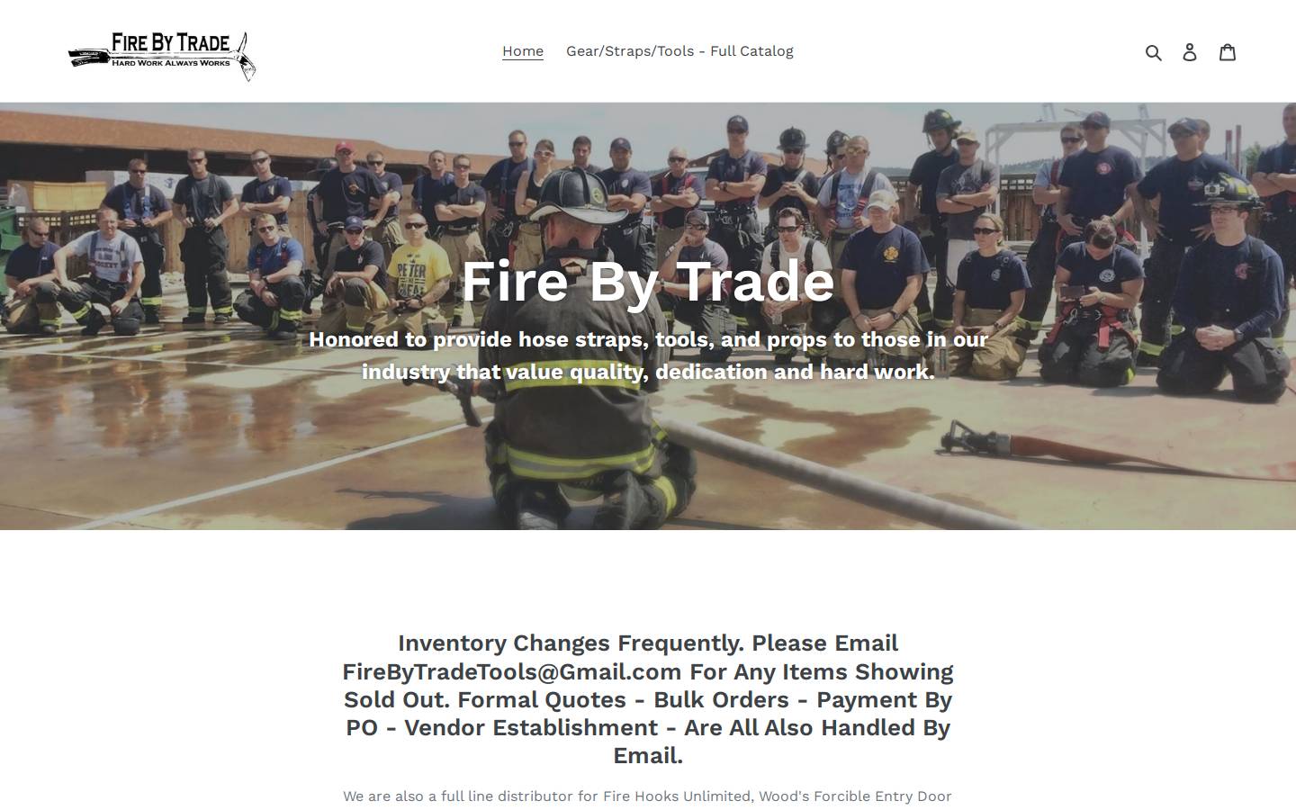 firebytrade.com homepage screenshot