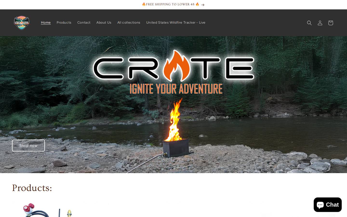 firecrateusa.com homepage screenshot