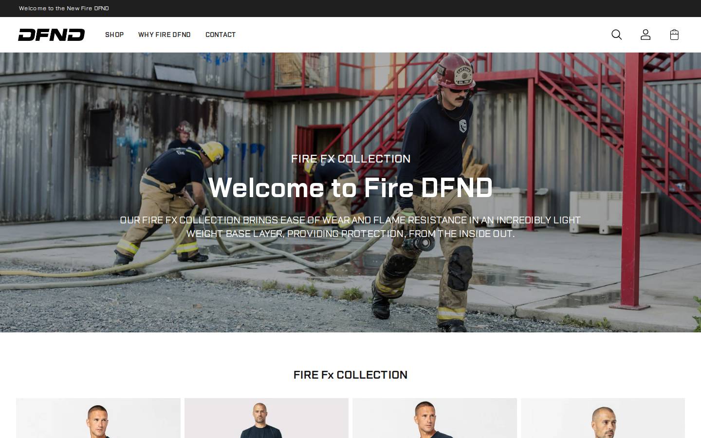 firedfnd.com homepage screenshot