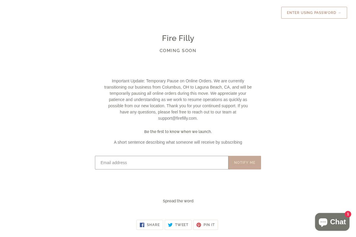 firefilly.com homepage screenshot