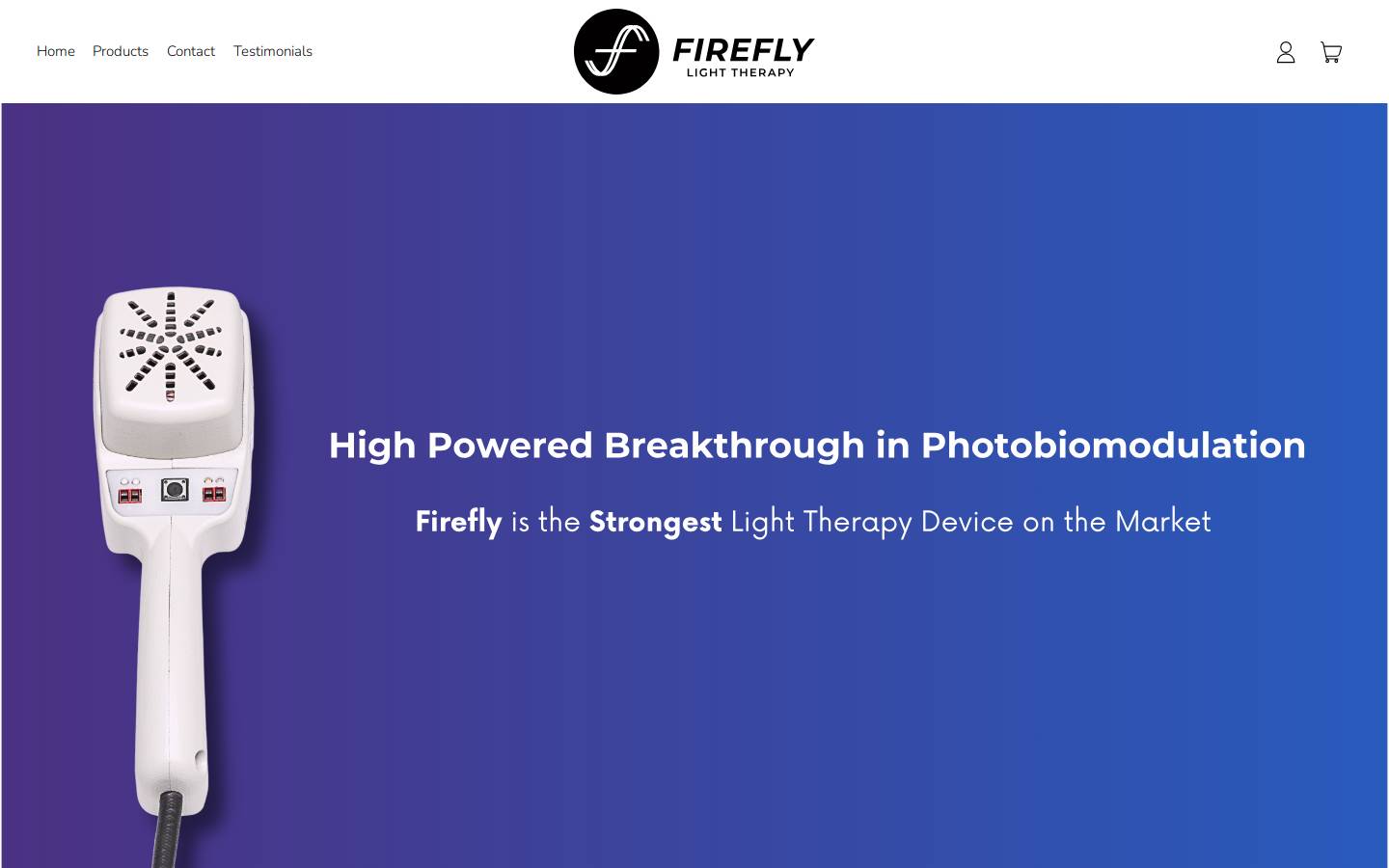 fireflylighttherapy.com homepage screenshot