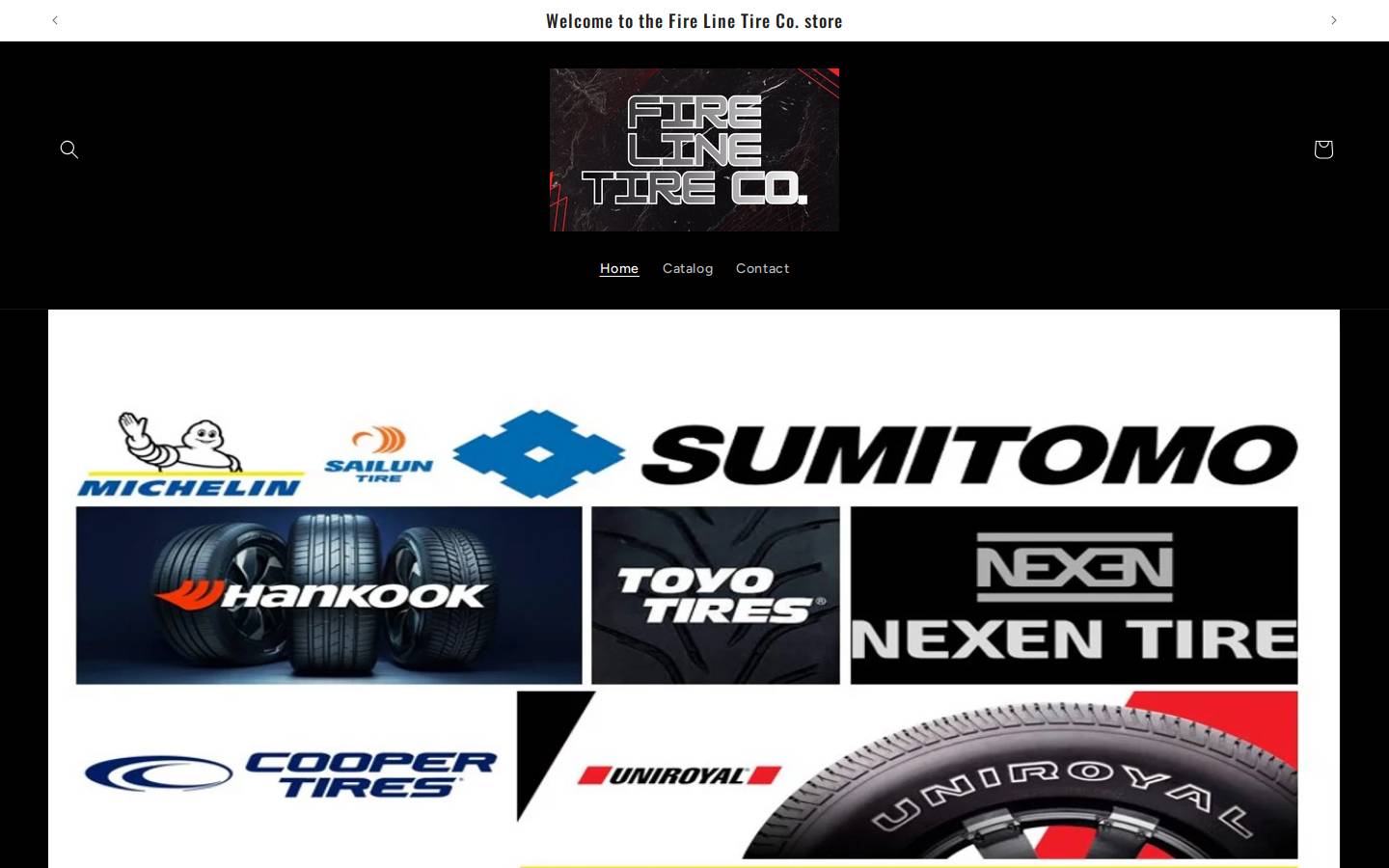 firelinetirecompany.com homepage screenshot