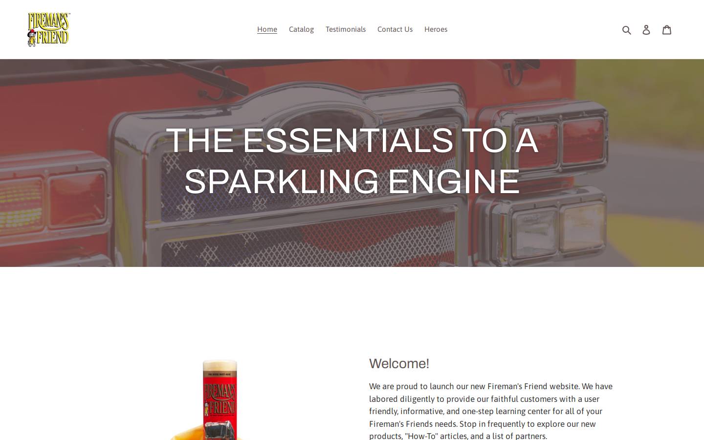 firemansfriend.info homepage screenshot