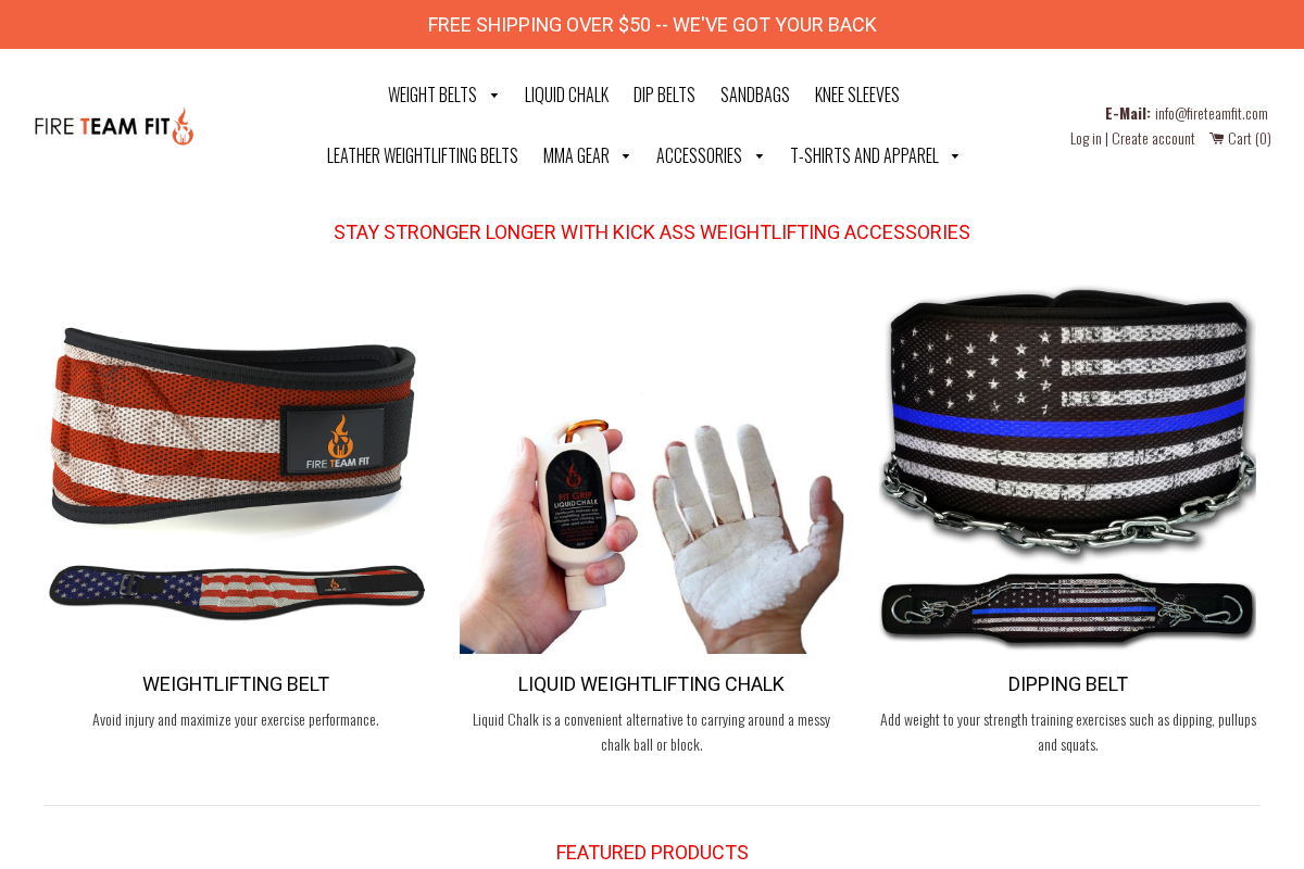 fireteamfit.com homepage screenshot