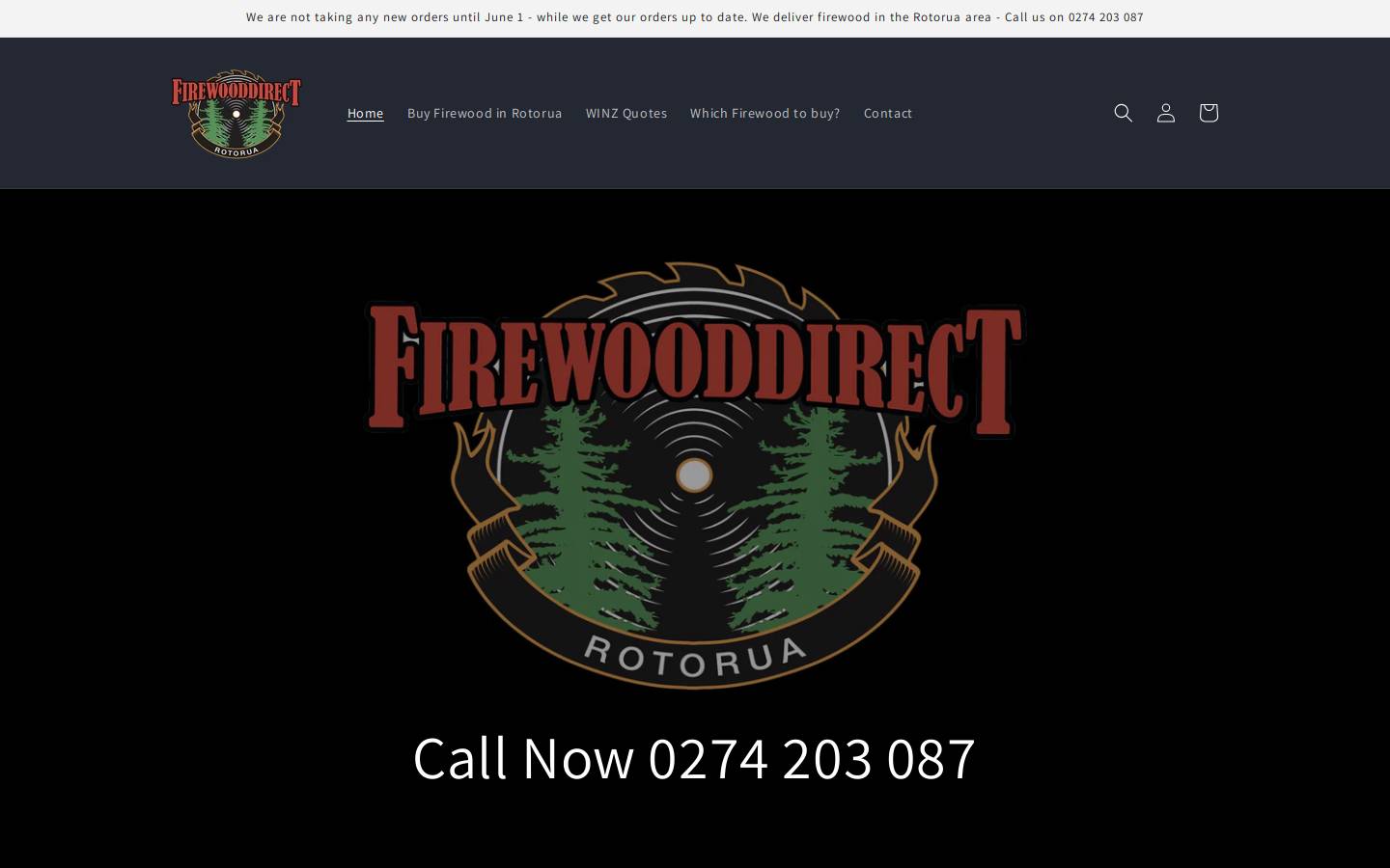 firewooddirect.co.nz homepage screenshot