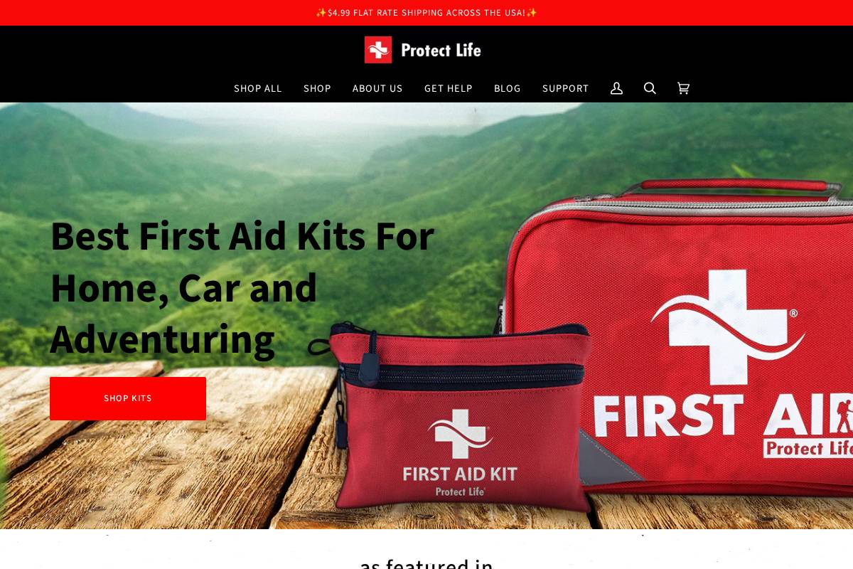 firstaidkitsurvival.com homepage screenshot