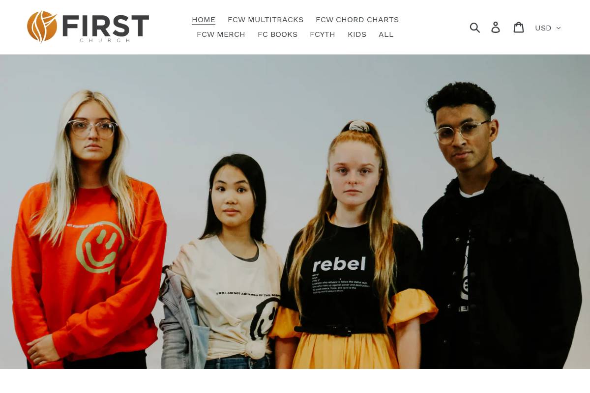 firstchurch.shop homepage screenshot