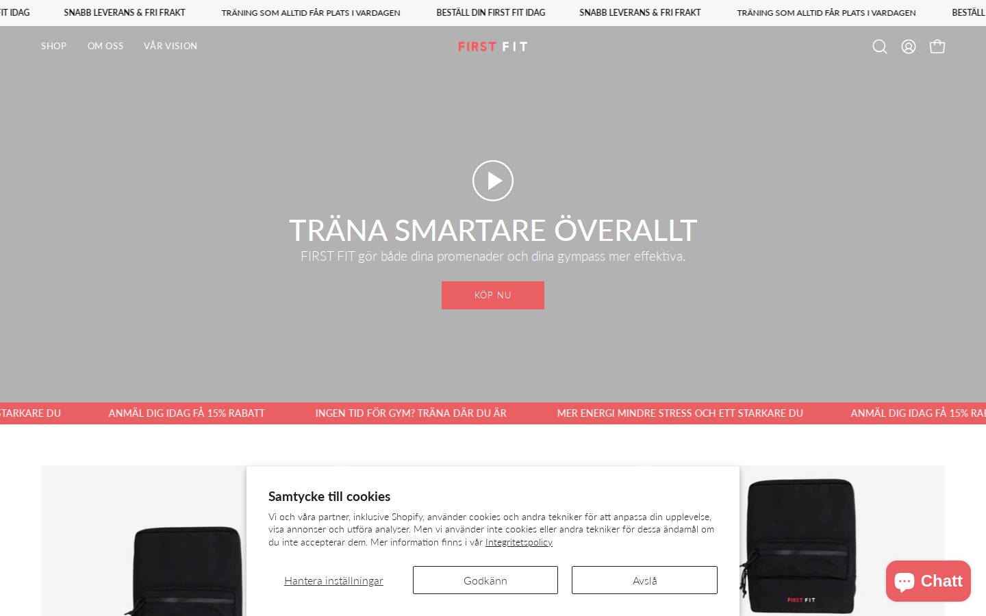 firstfit.se homepage screenshot