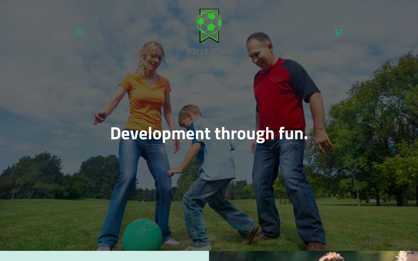 firstkick.ca homepage screenshot