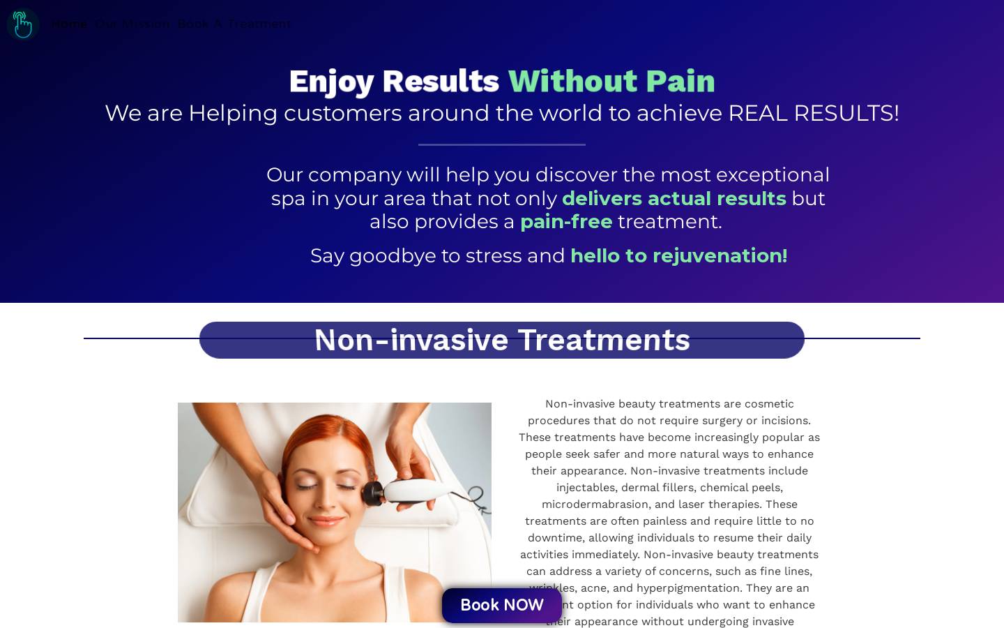 firstouchbeauty.com homepage screenshot