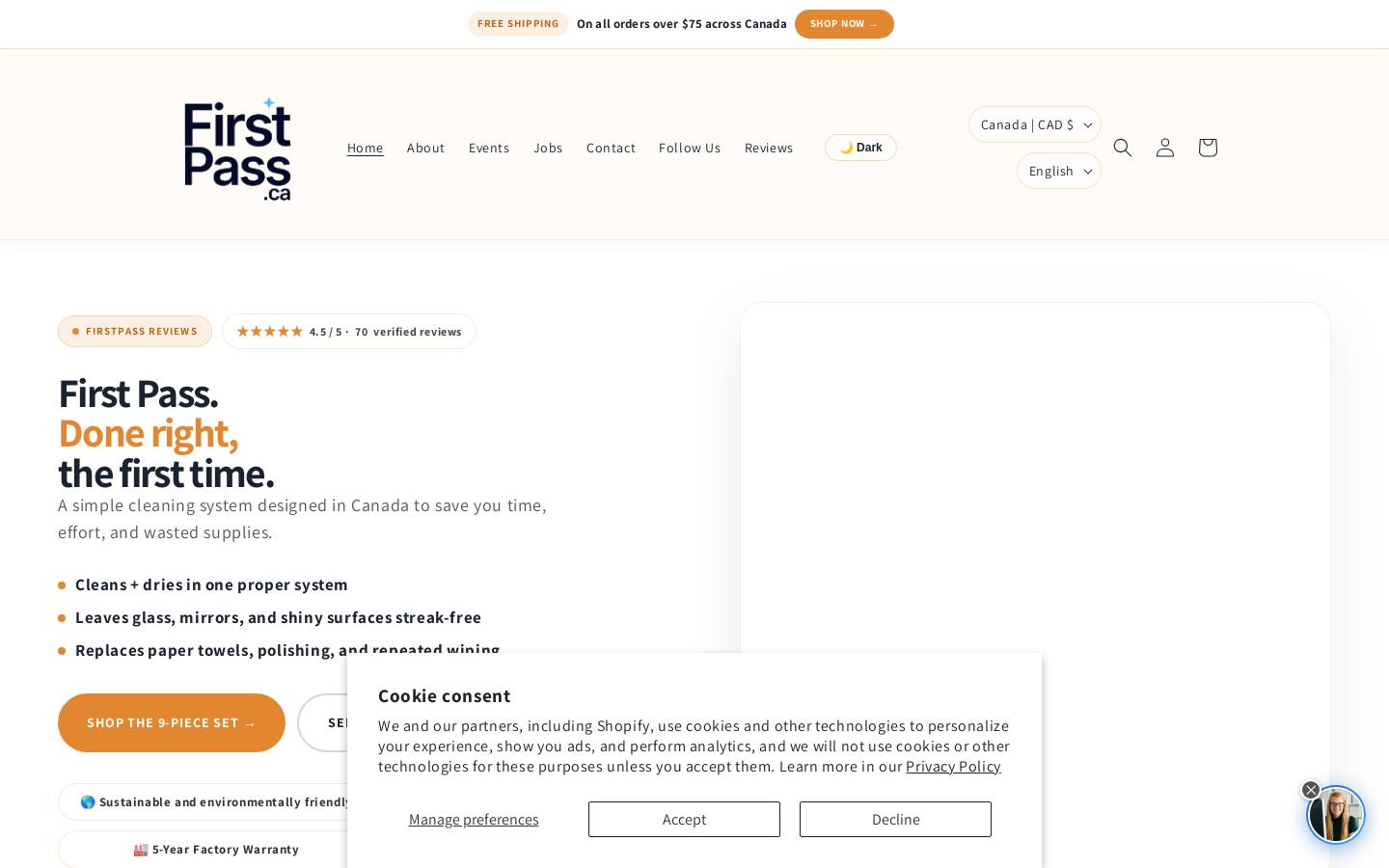 firstpass.ca homepage screenshot