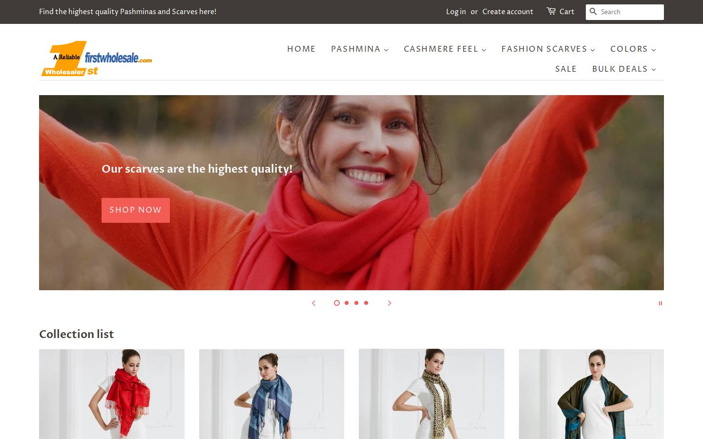 firstwholesale.com homepage screenshot