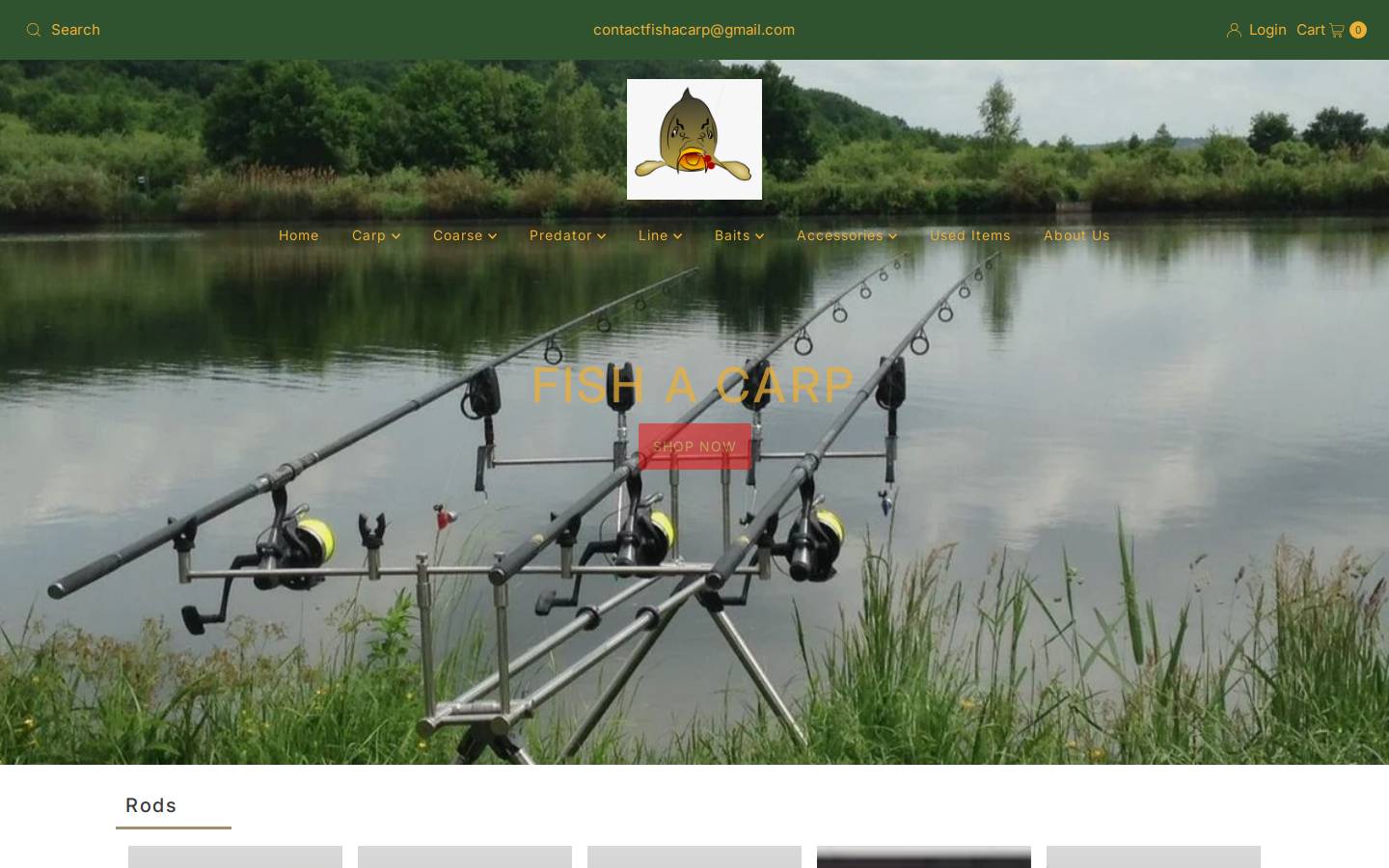 fishacarp.com homepage screenshot