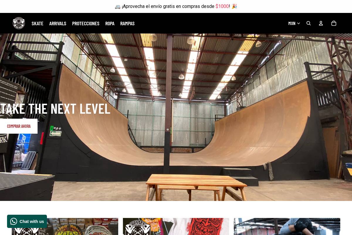 fishbone.com.mx homepage screenshot